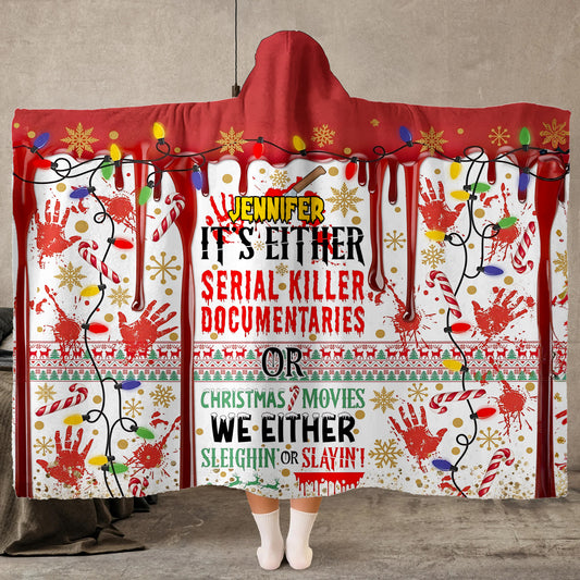 Slayin oder Sleighin - Personalisierte Kapuzendecke