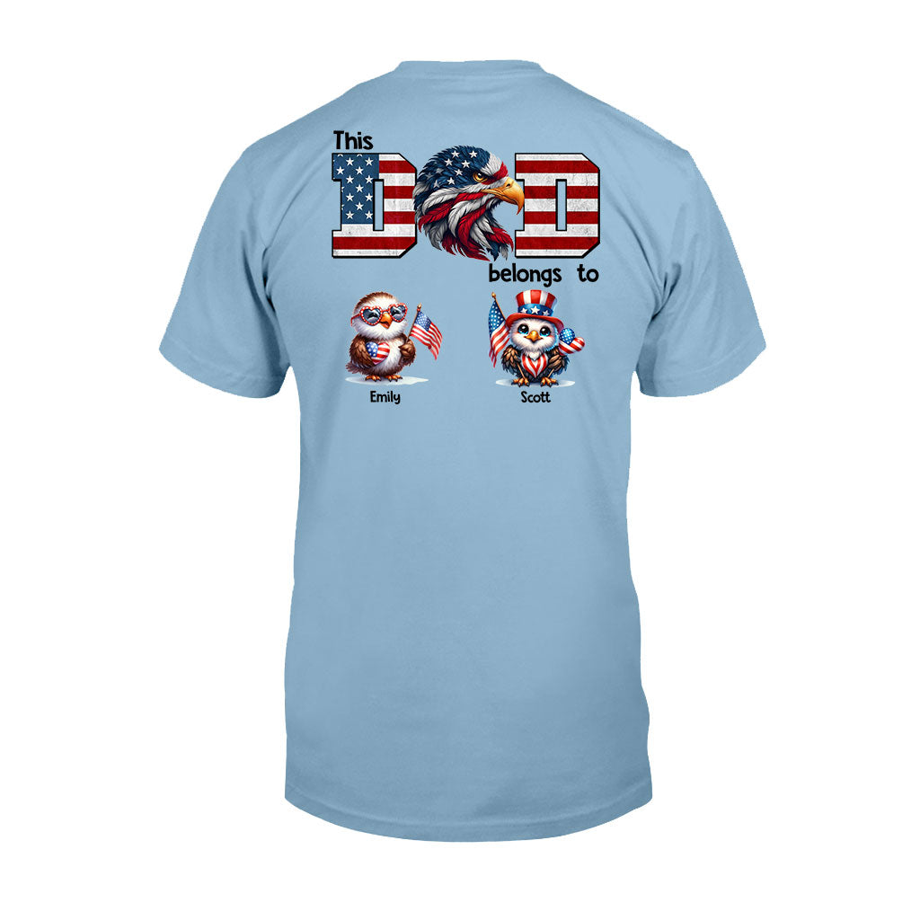 Eagle Dad Papa - Personalized Father T-shirt and Hoodie