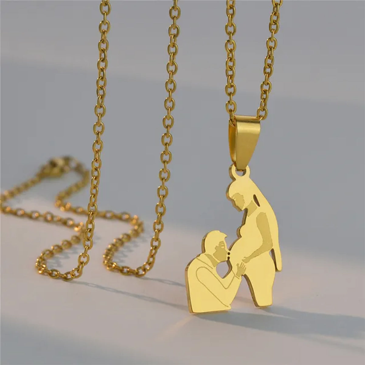 Mom With Children Custom Pendants Necklace - Mother Mom With Children Custom Pendants Necklace