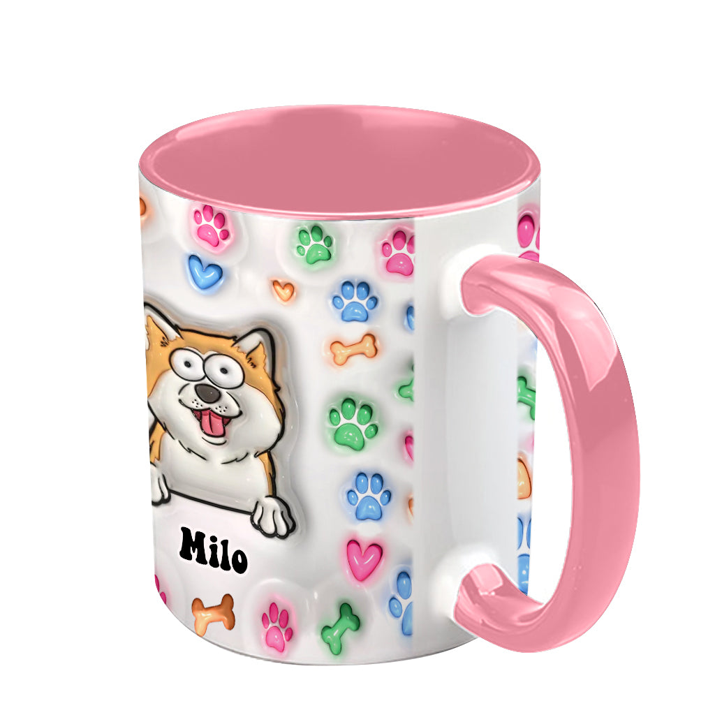 Hundemama-Leben – Personalisierte Tasse mit Hundemotiv