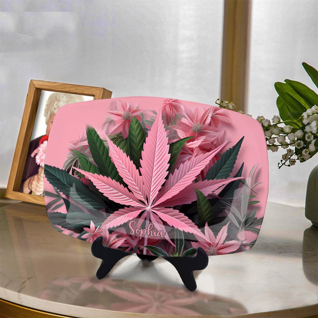 Pink Stoner Chick – Personalisierter Weed-Teller