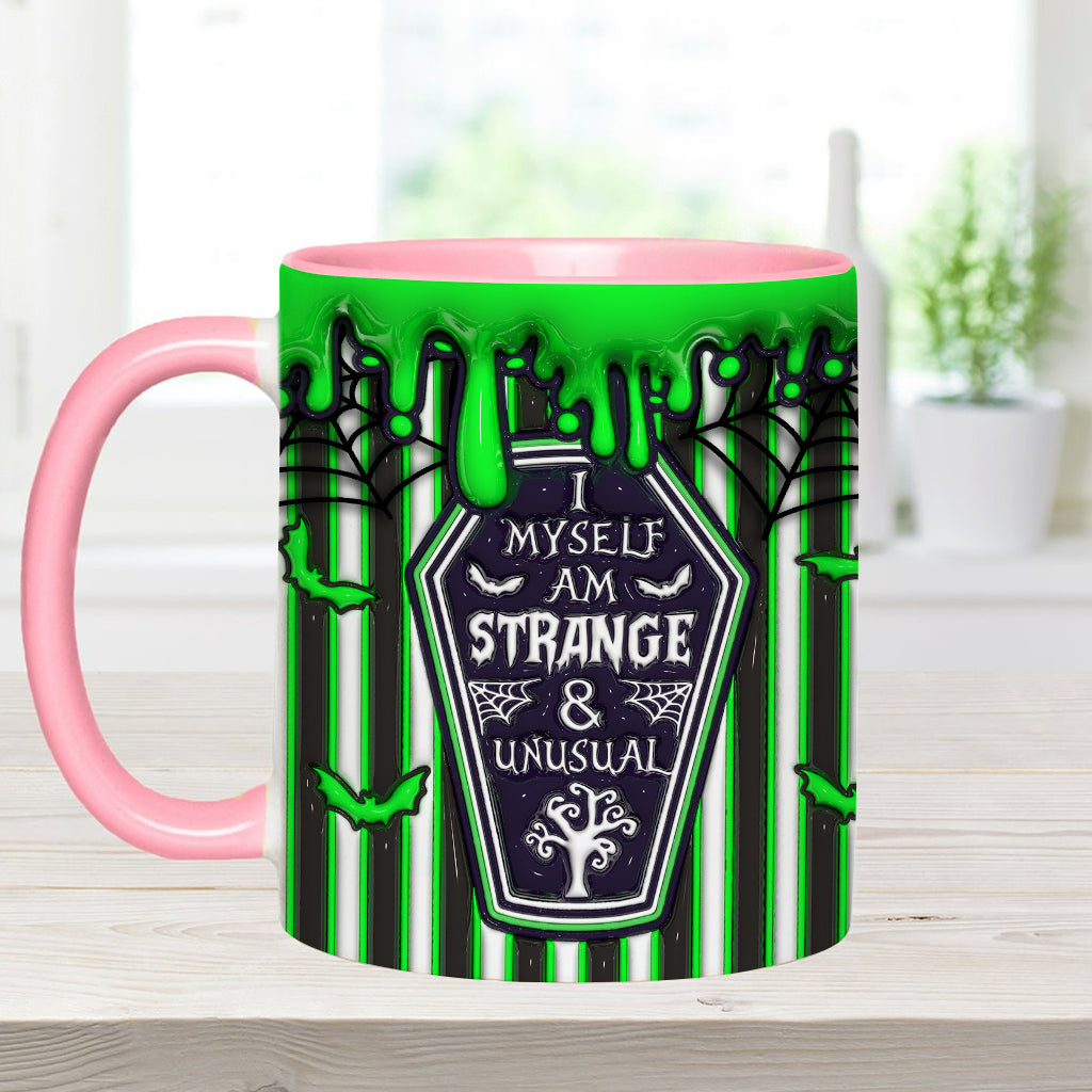 Myself Strange and Unusual - Personalized Witch Accent Mug