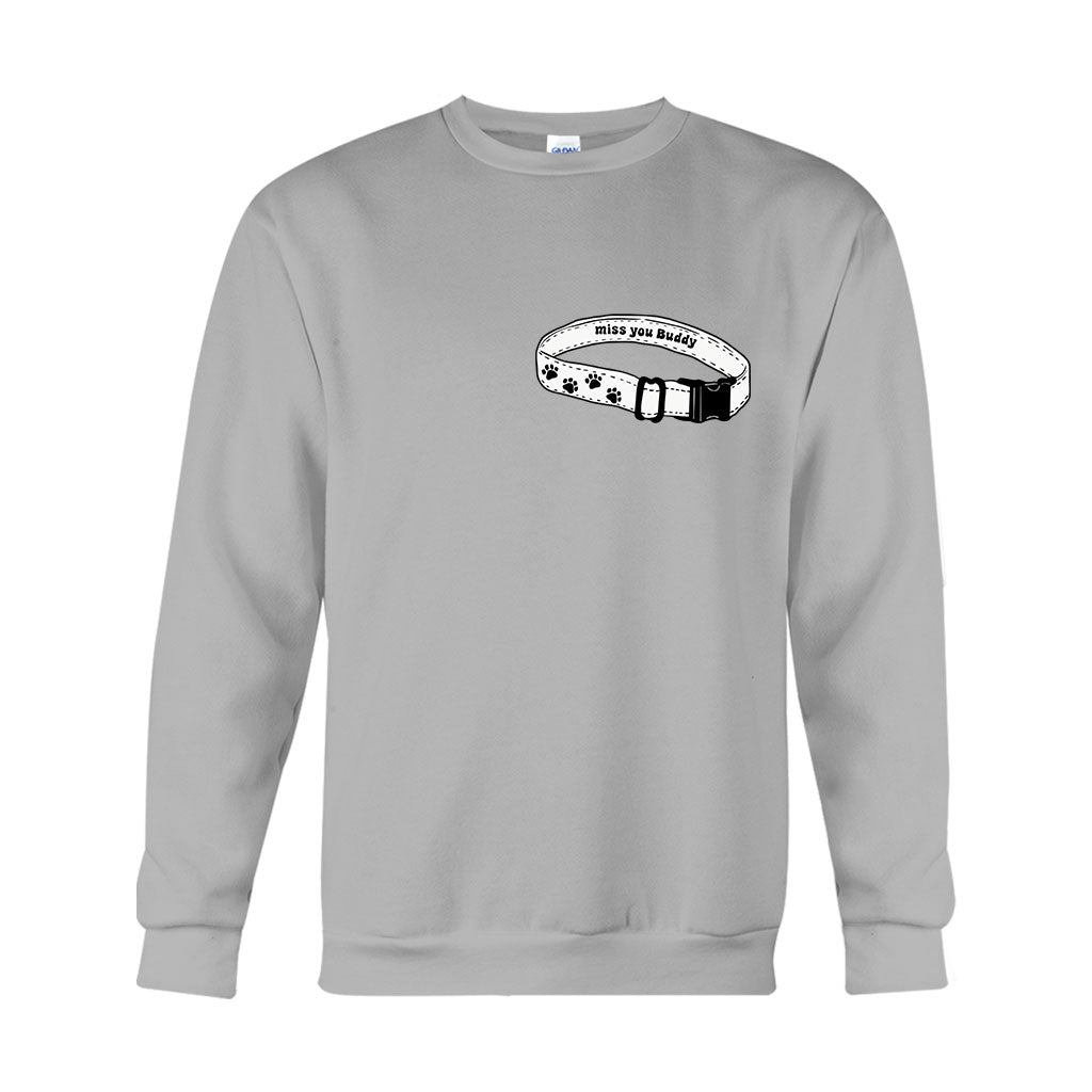 Collier « Tu me manques » - T-shirt et sweat à capuche personnalisés pour chien
