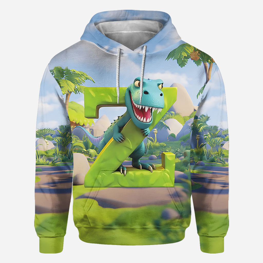 Dinosaur Alphabet - Personalized Kid All Over Shirt