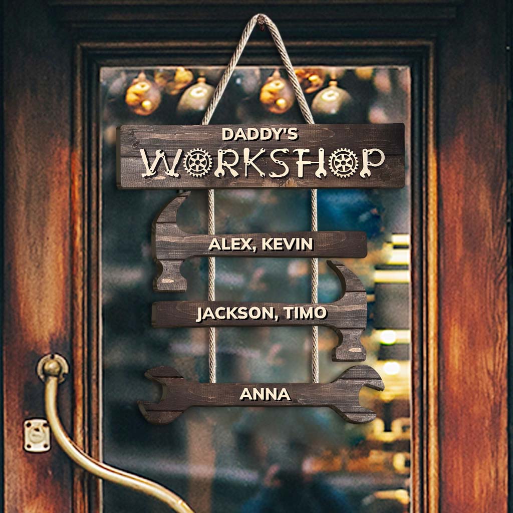 Daddy's/ Grandpa's ... Work Shop - Personalized Father Pallet Wood Sign