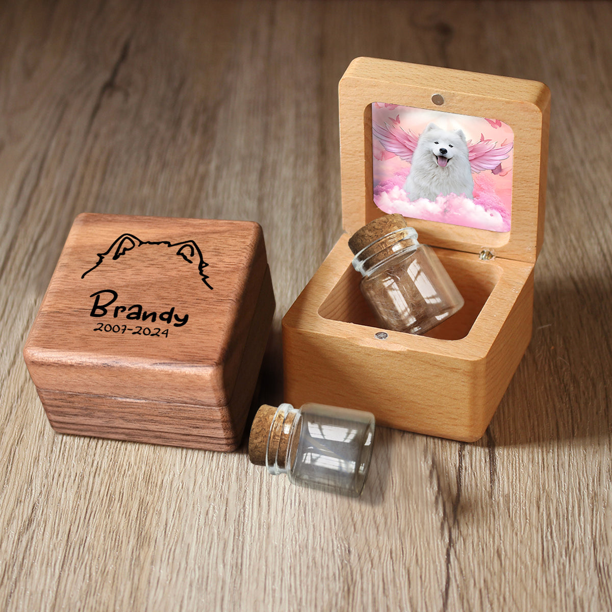 Tu me manques beaucoup - Souvenir personnalisé en fourrure de chien