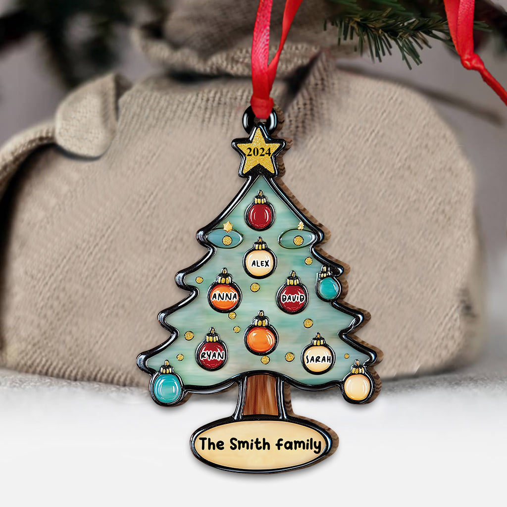 Merry Christmas - Personalized Family Ornament