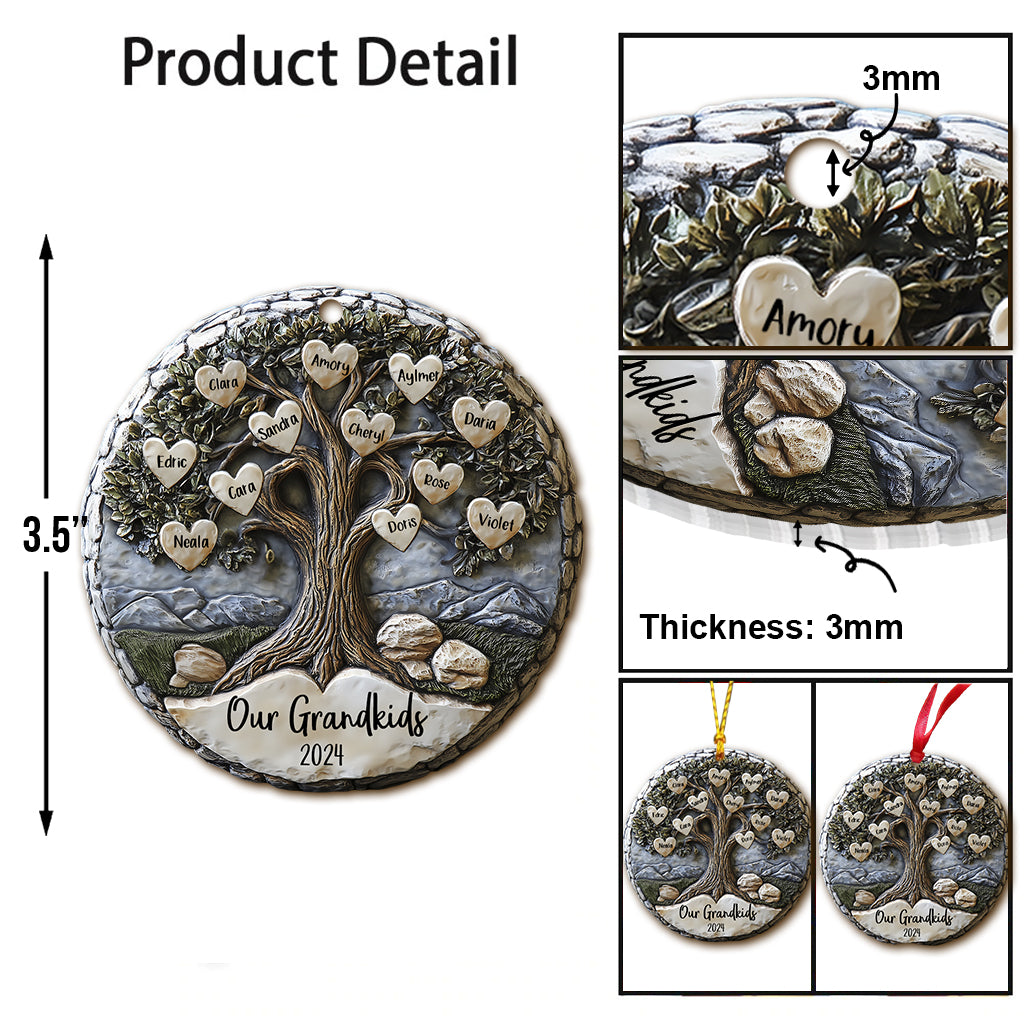 Our Grandkids 2024 - Personalized Grandma Ornament