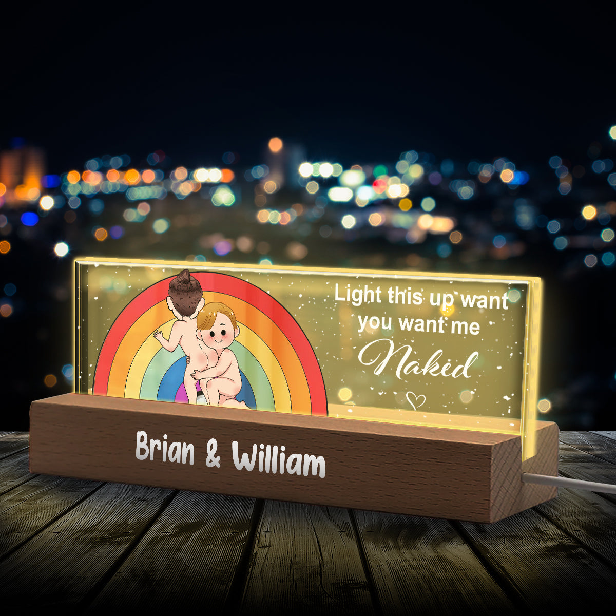 Light This Up - Personalized LGBT Support Custom LED Night Light