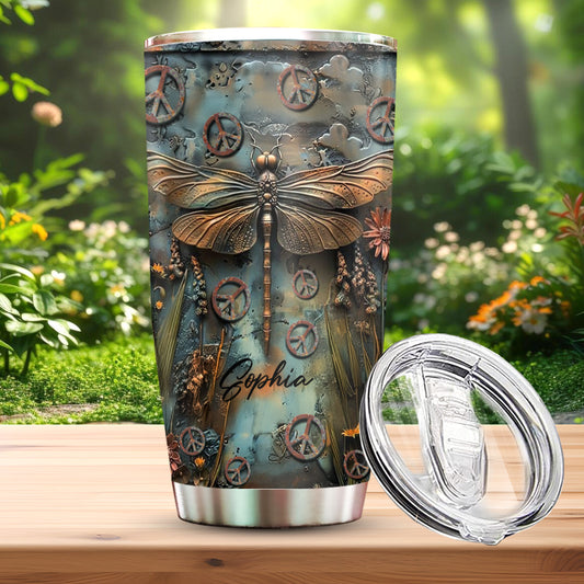 Let It Be - Personalized Hippie Tumbler
