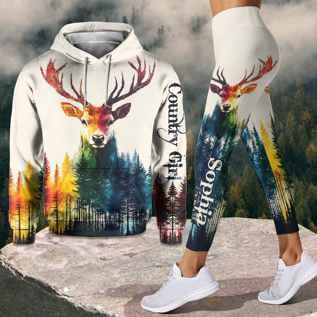 Country Girl – Personalisierter Jagd-Hoodie und Leggings
