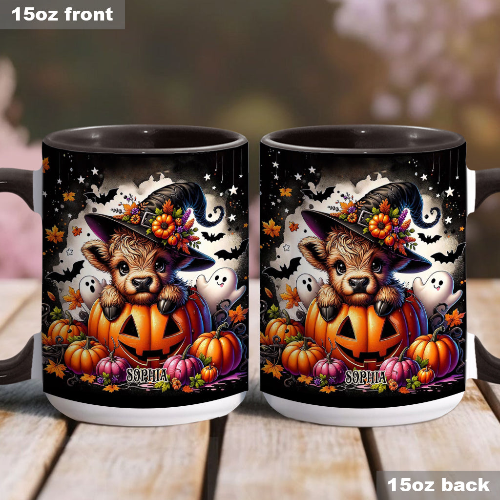 Spooky Little Baby Cow - Personalized Accent Mug
