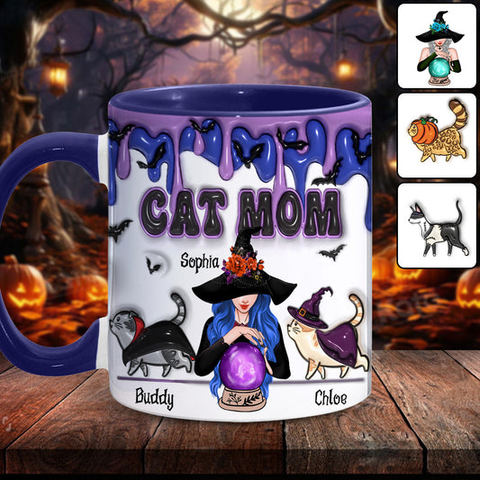 Cat Mom - Personalized Cat Accent Mug