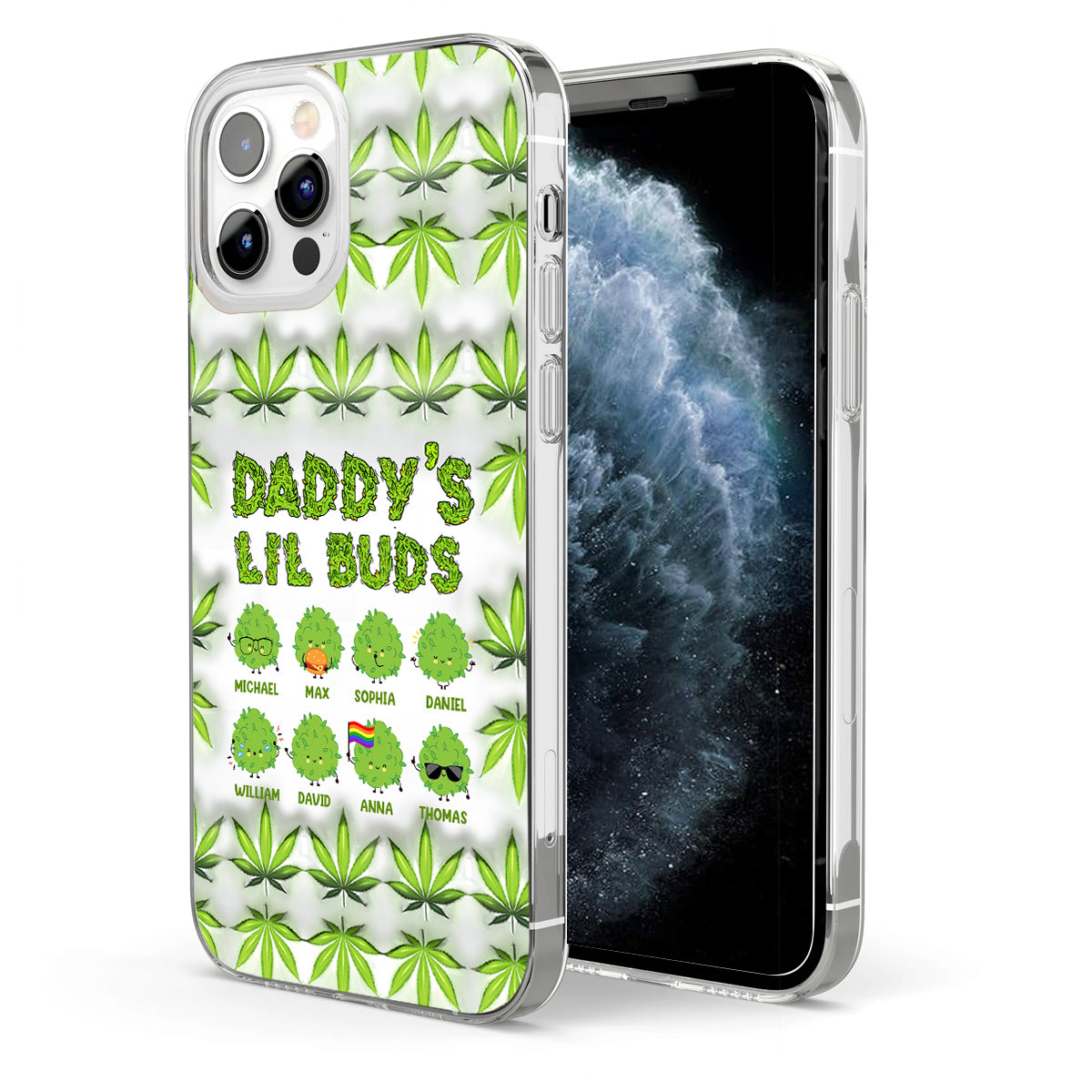 Dopest Dad Ever - Personalized Father Clear Phone Case