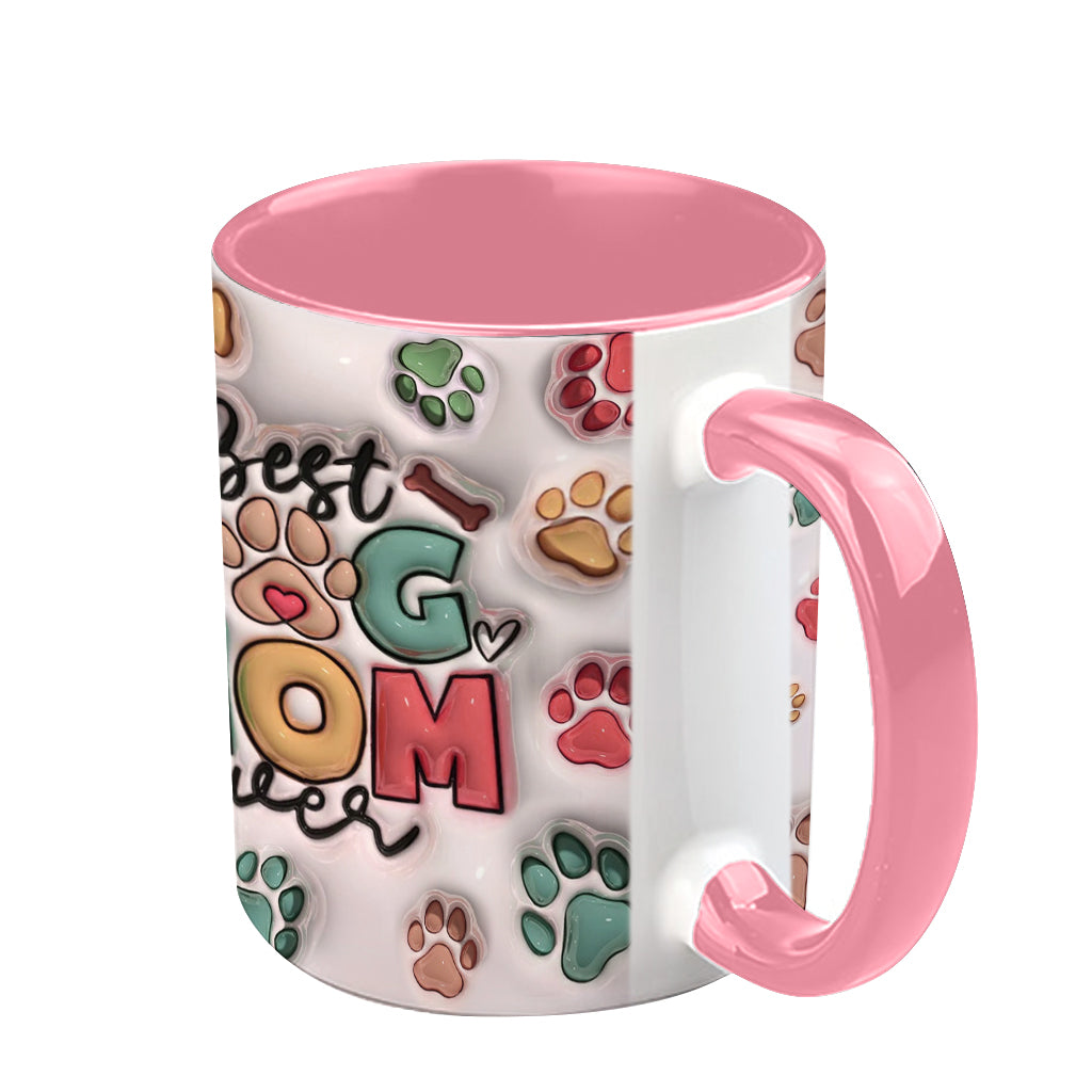 Die beste Hundemama, der beste Hundepapa, die beste Katzenmama, der beste Katzenpapa aller Zeiten – personalisierte Tasse mit Hundemotiv