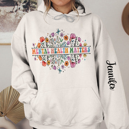 La santé mentale compte - T-shirt personnalisé de sensibilisation à la santé mentale