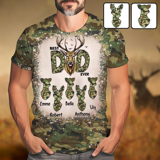 Best Hunting Dad - Personalized Father All Over Shirt
