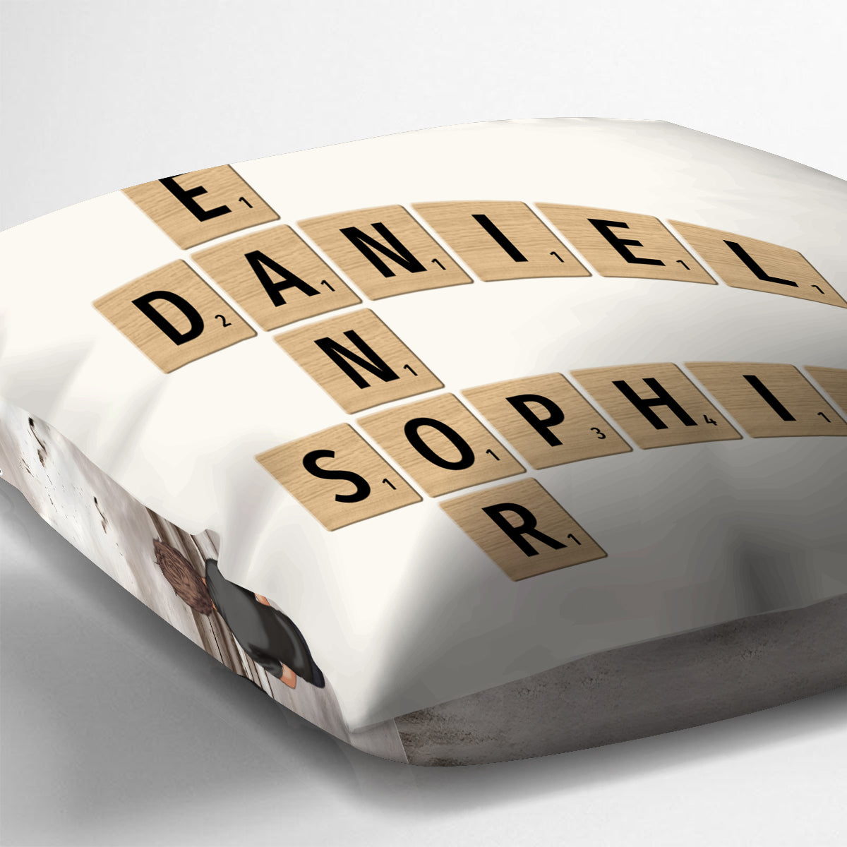 Family Crossword Art - Personalized Family Throw Pillow