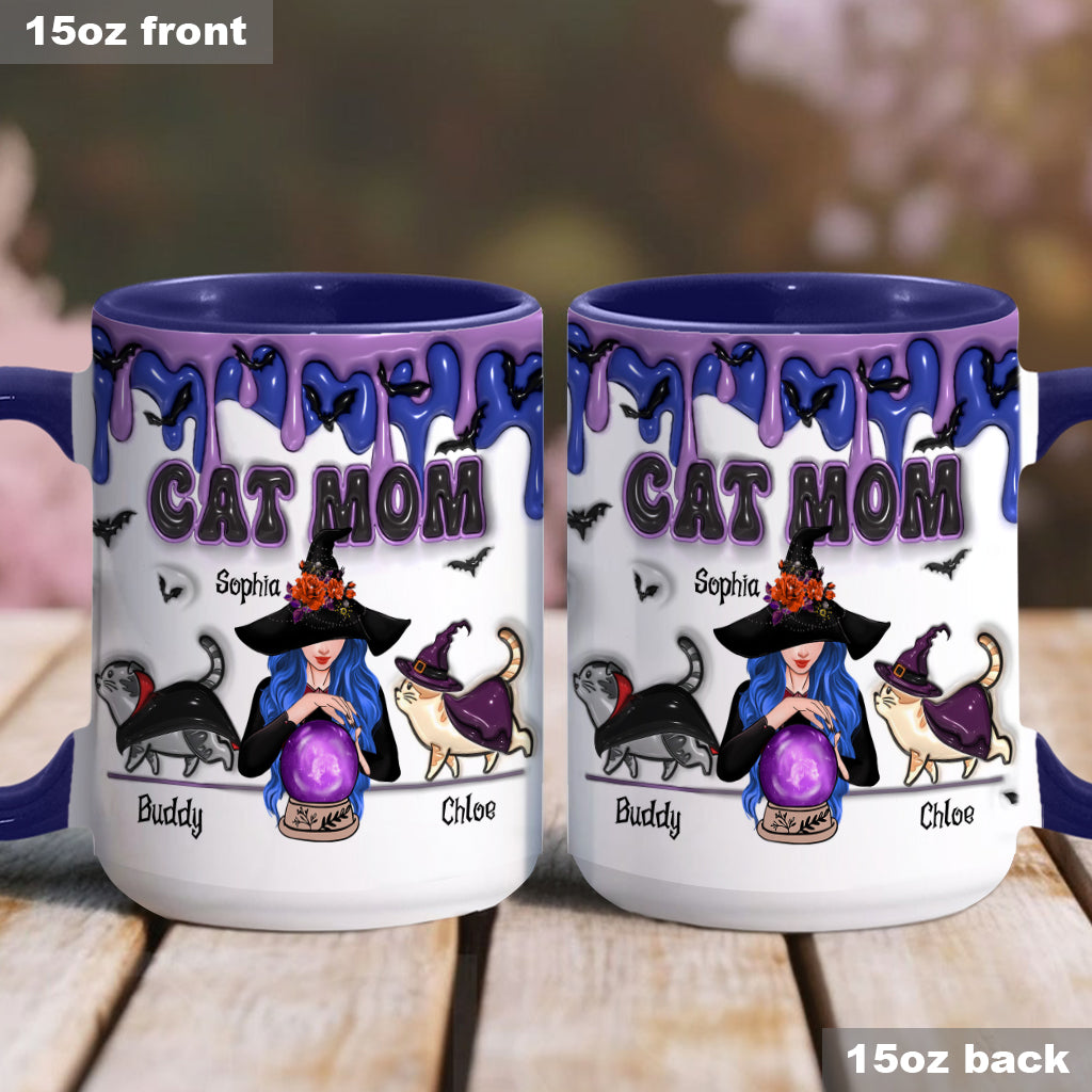 Cat Mom - Personalized Cat Accent Mug