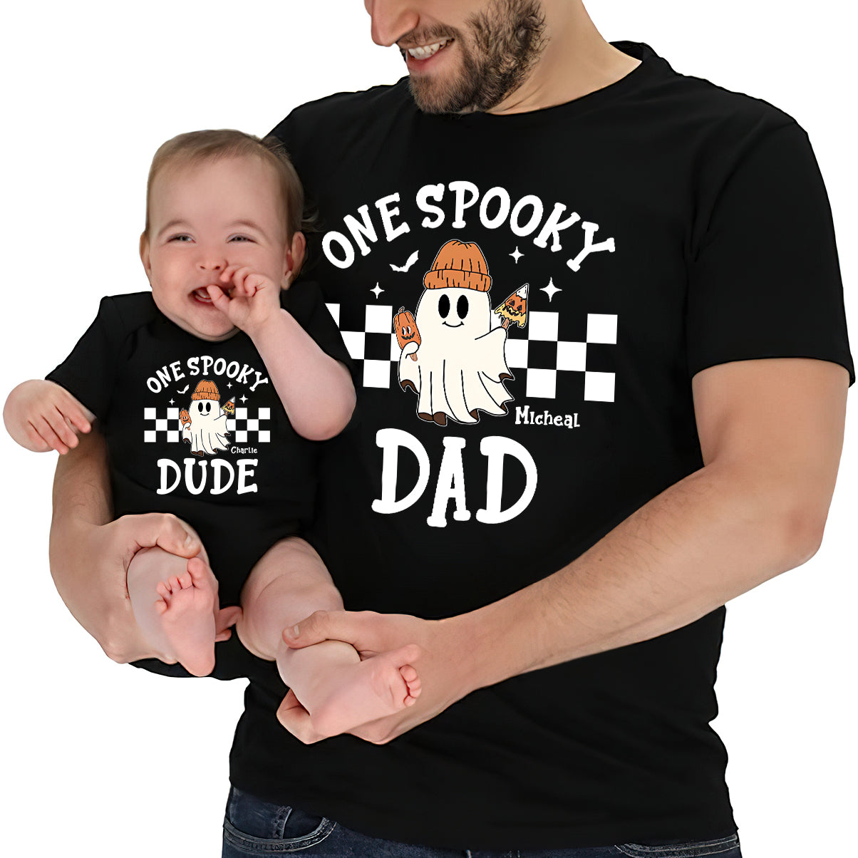One Spooky Dude - Personalized Kid T-shirt And Baby Onesie