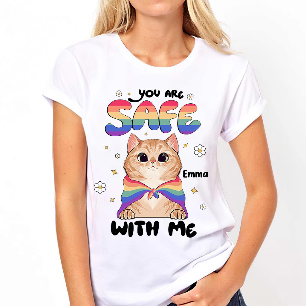 You Are Safe - Personalized LGBT Support T-shirt And Hoodie