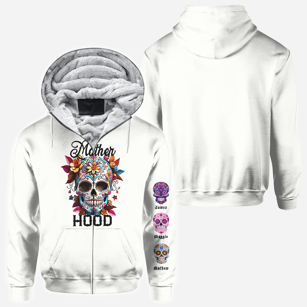 T-shirt personnalisé Spooky Mama - Tête de mort intégrale