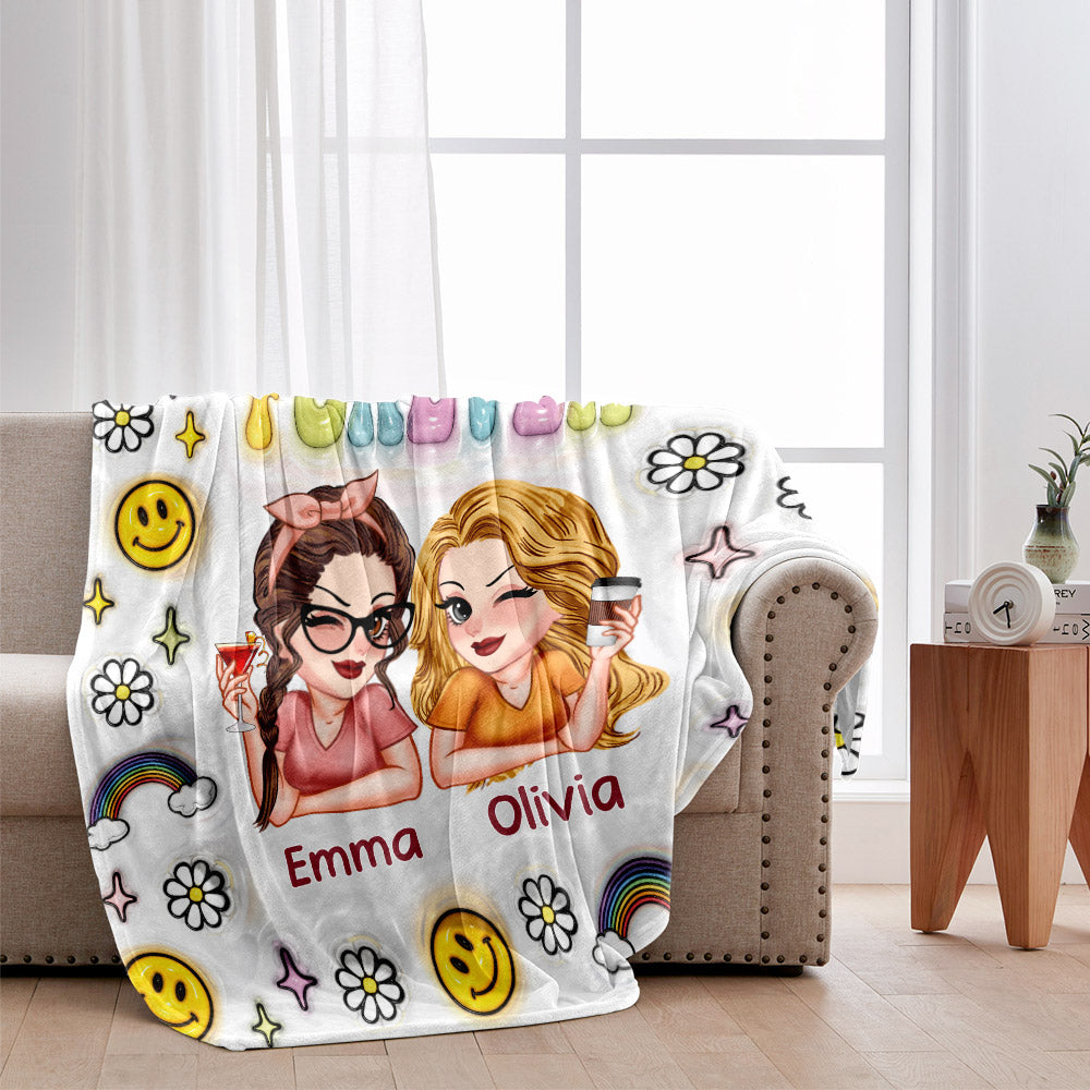 Meilleures amies pour toujours - Couverture personnalisée pour meilleures amies