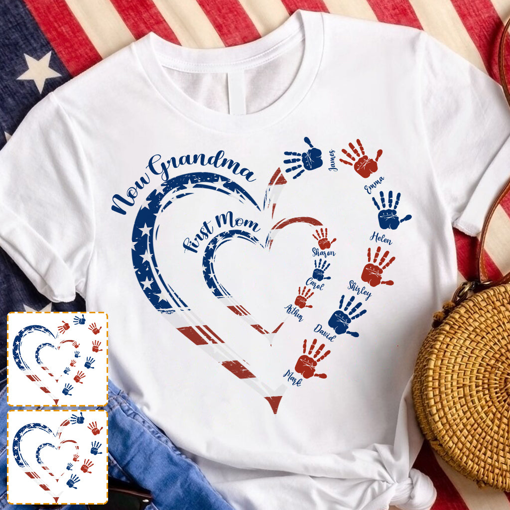 Erst Mama, jetzt Oma – Personalisiertes Oma-T-Shirt und Hoodie