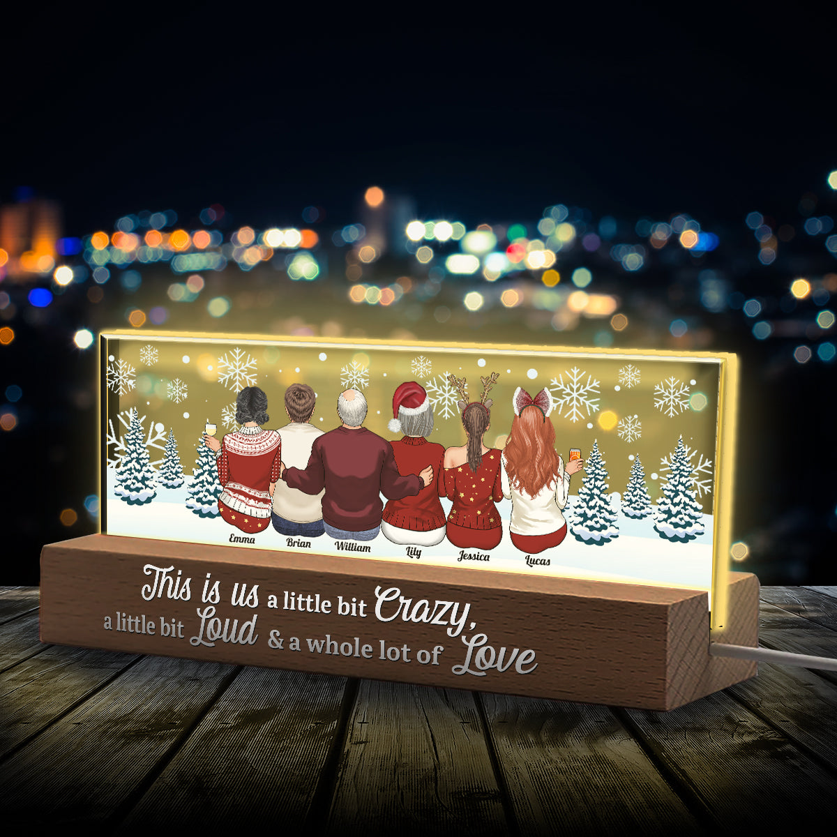This Is Us - Personalized Family Custom LED Night Light