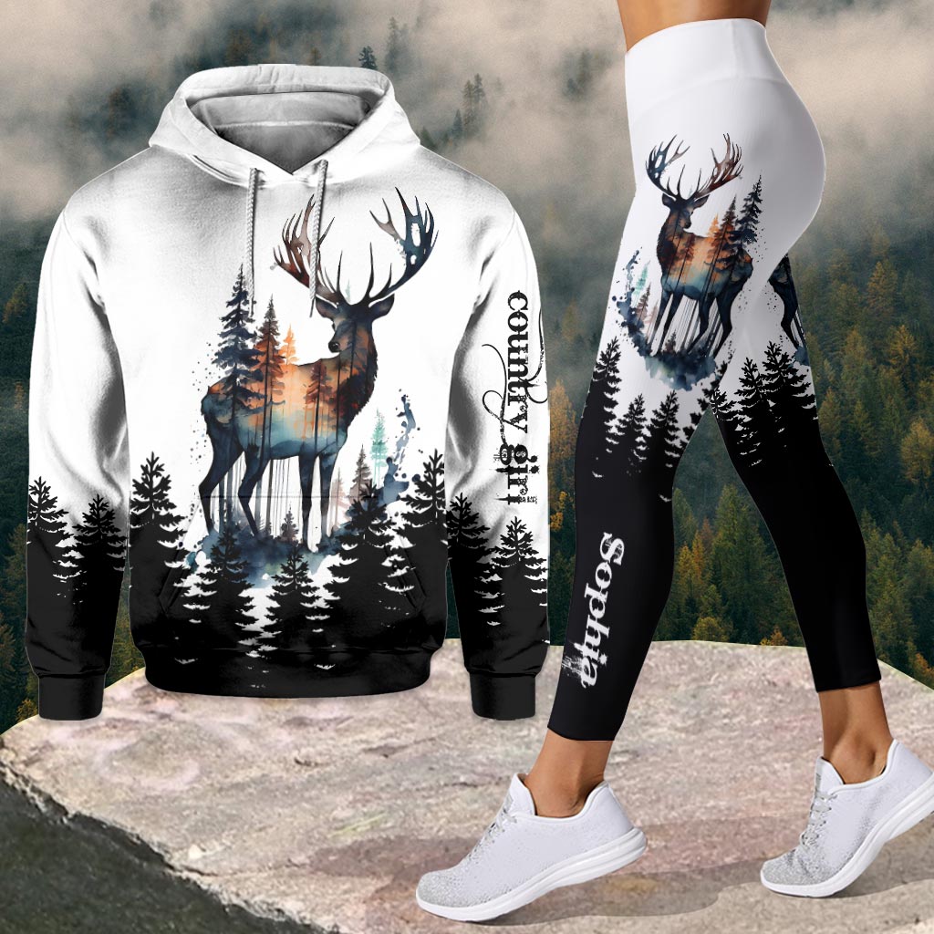 Country Girl - Personalized Hunting Hoodie and Leggings