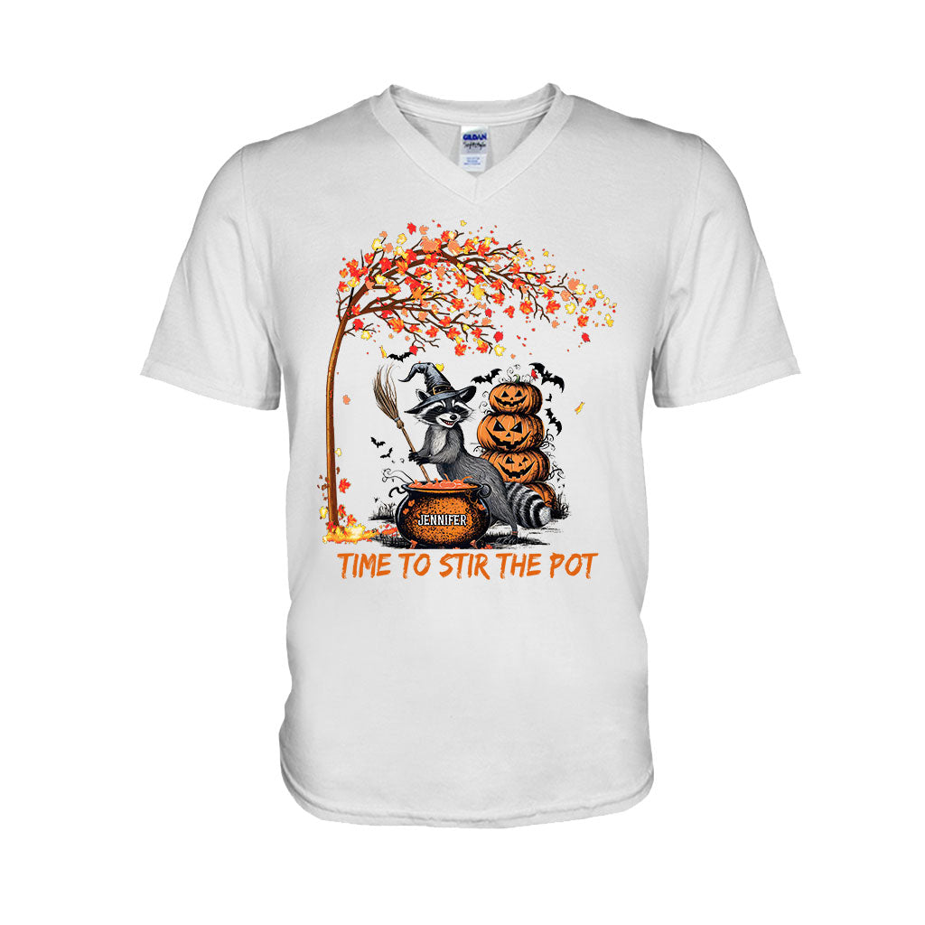 Time To Stir Witch Brew - Personalized Raccoon T-shirt And Hoodie
