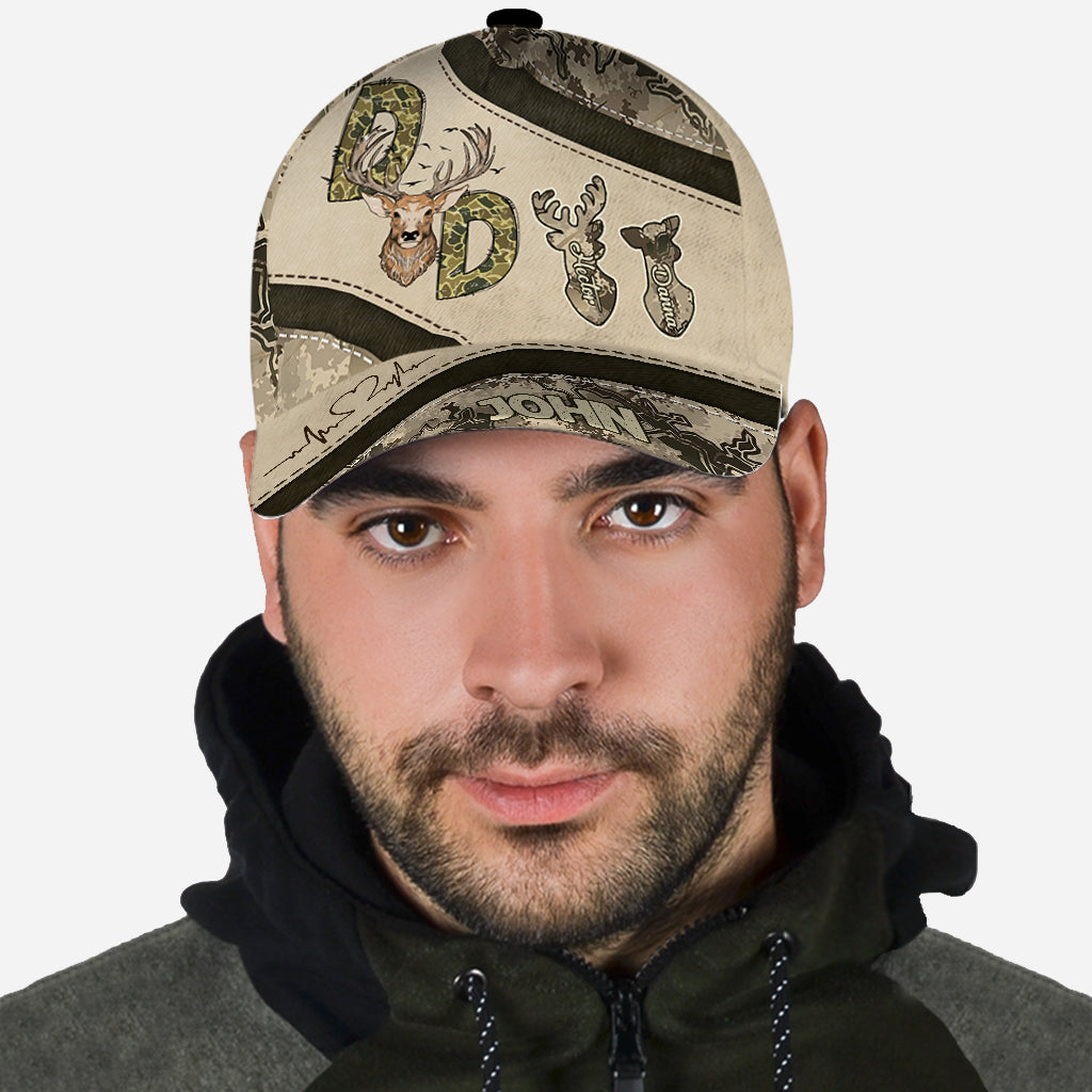 Hunter Dad Deer Hunting - Personalized Hunting Classic Cap