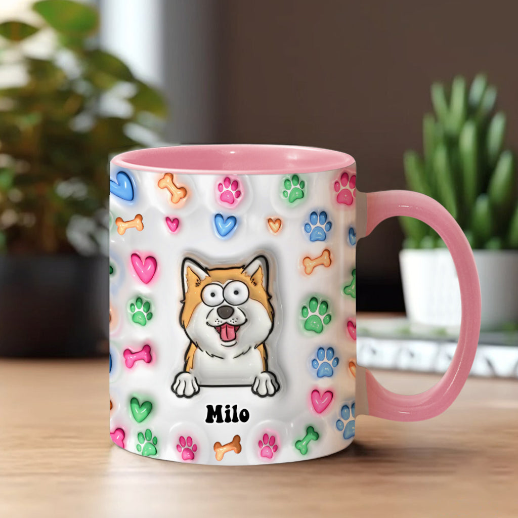 Hundemama-Leben – Personalisierte Tasse mit Hundemotiv