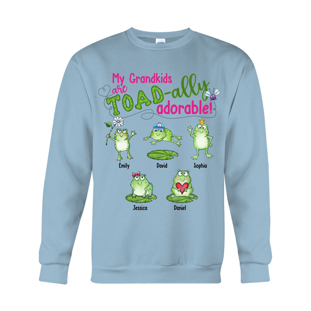 Mes petits-enfants sont Toad-ally - T-shirt et sweat à capuche personnalisés pour grand-mère
