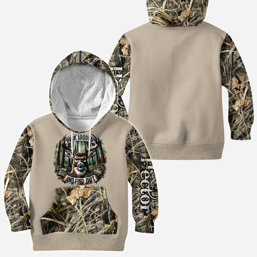 Buck Around And Find Out - Personalisiertes Jagd-Allover-Shirt