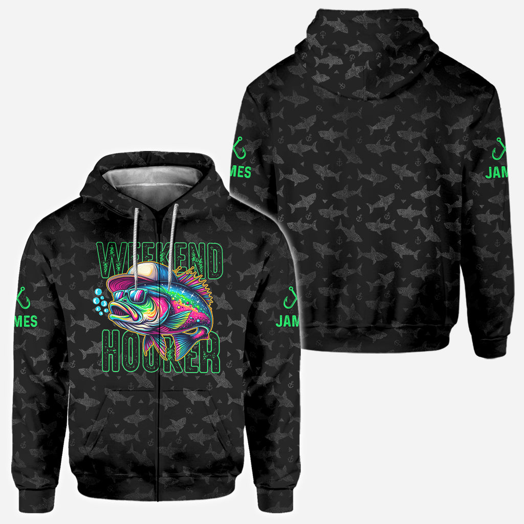 Weekend Hooker - Personalized Fishing All Over Shirt