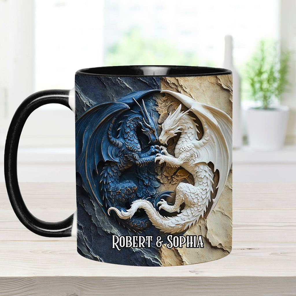 Mug personnalisé « J’adore les dragons »