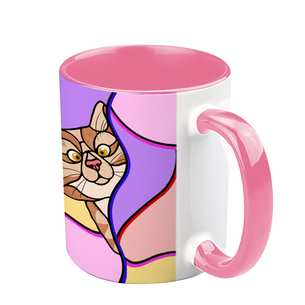 Peeking Cats - Personalized Cat Accent Mug