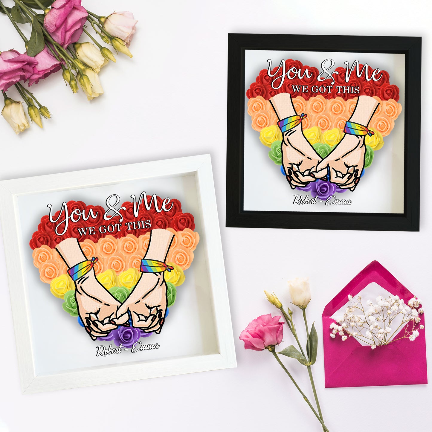 On s'en occupe - Boîte à fleurs personnalisée pour le soutien LGBT