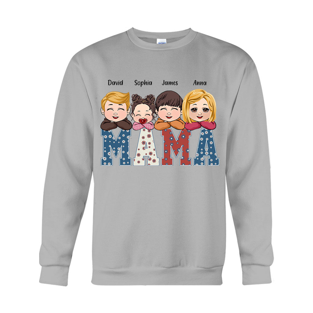 American Mama Any Title Vintage Retro Style - Personalized Mother T-shirt And Hoodie