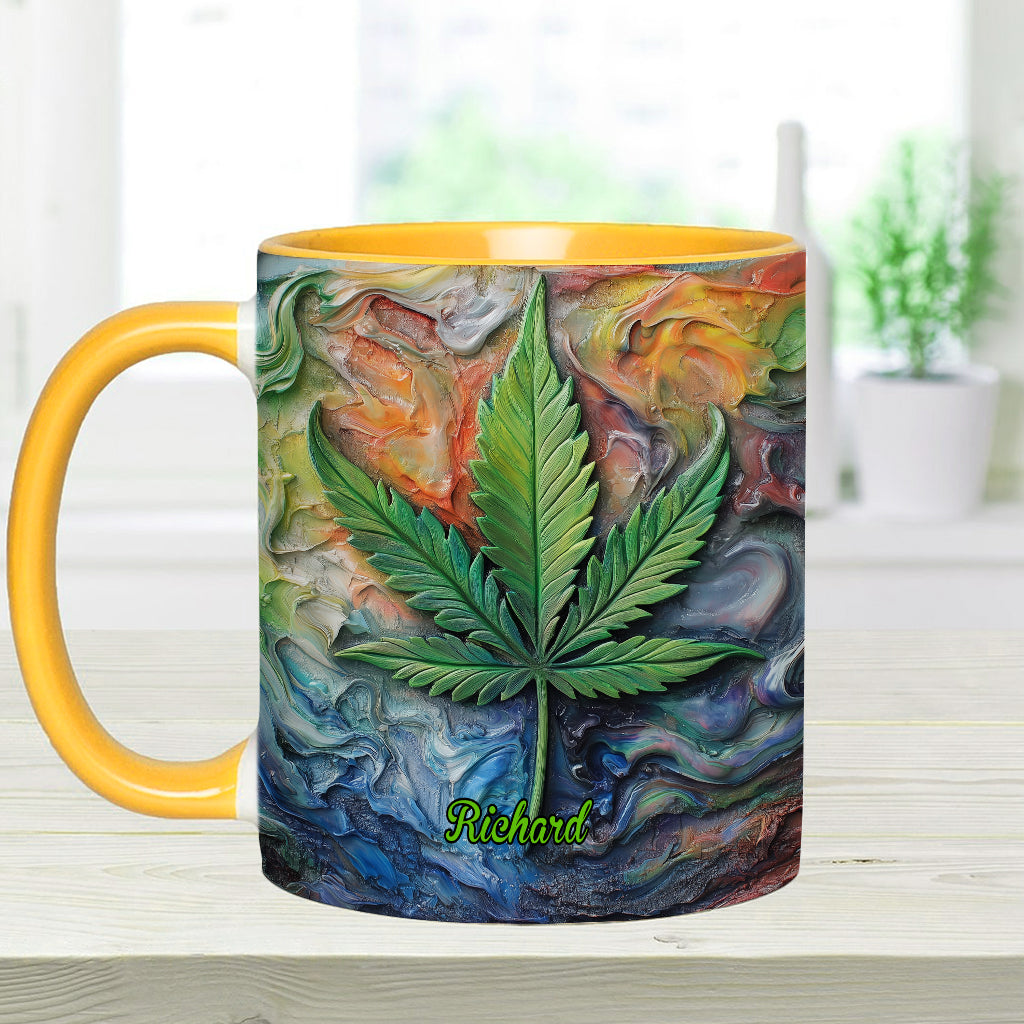 Let's Get Light - Mug personnalisé avec une touche cannabis