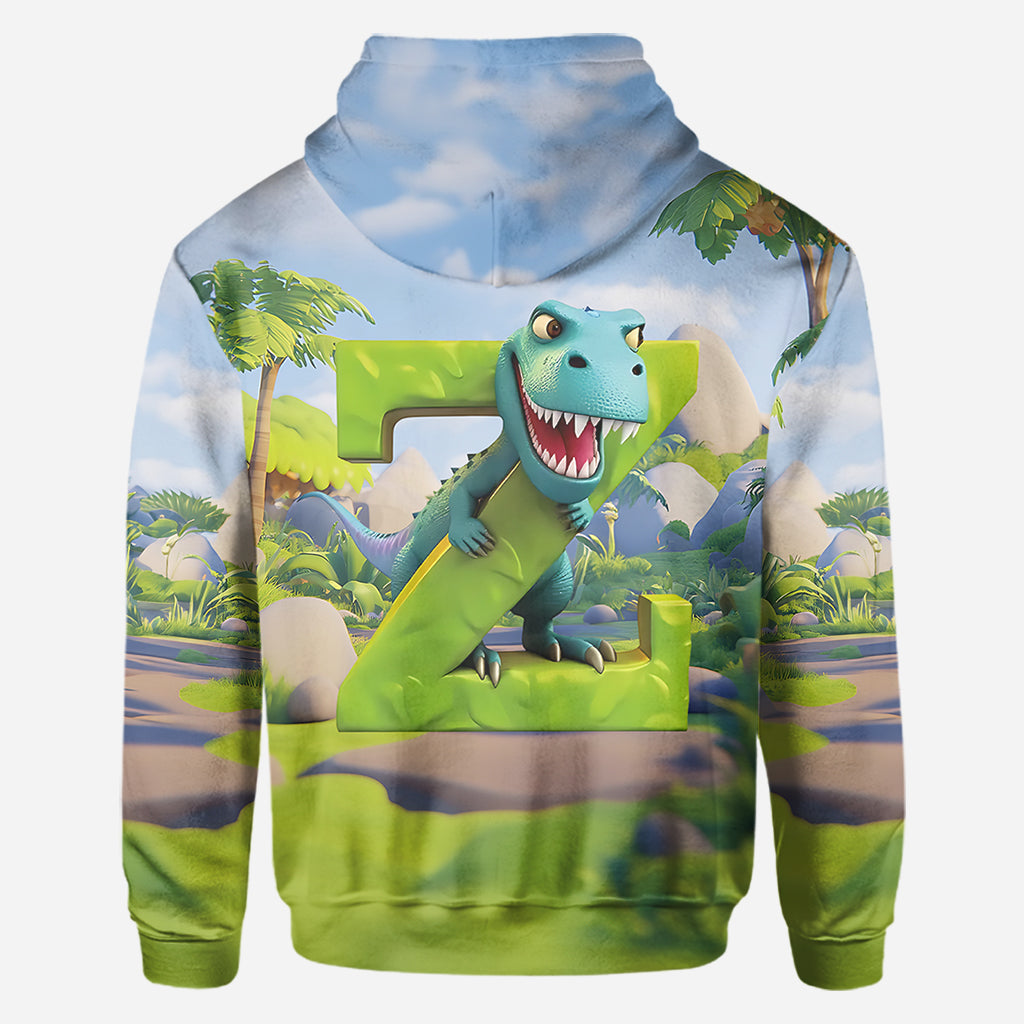 Dinosaur Alphabet - Personalized Kid All Over Shirt