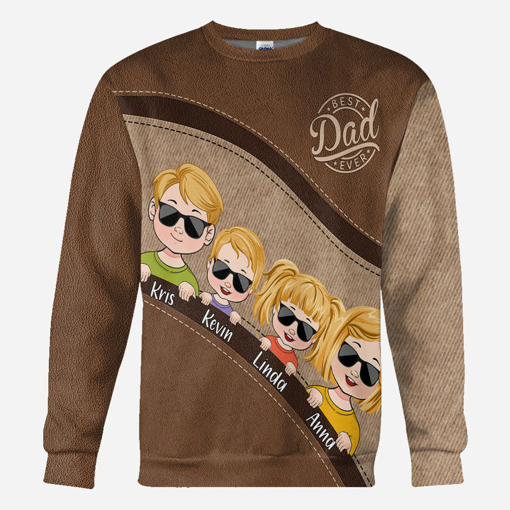 Daddy's Team Unbreakable Bond - Personalized Father All Over Shirt