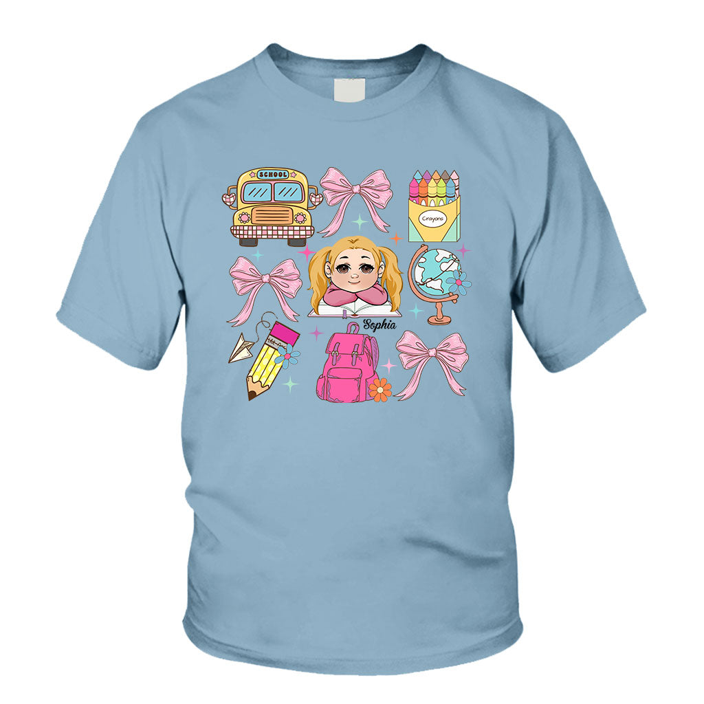 Back to School Coquette - Personalized Kid T-shirt And Hoodie