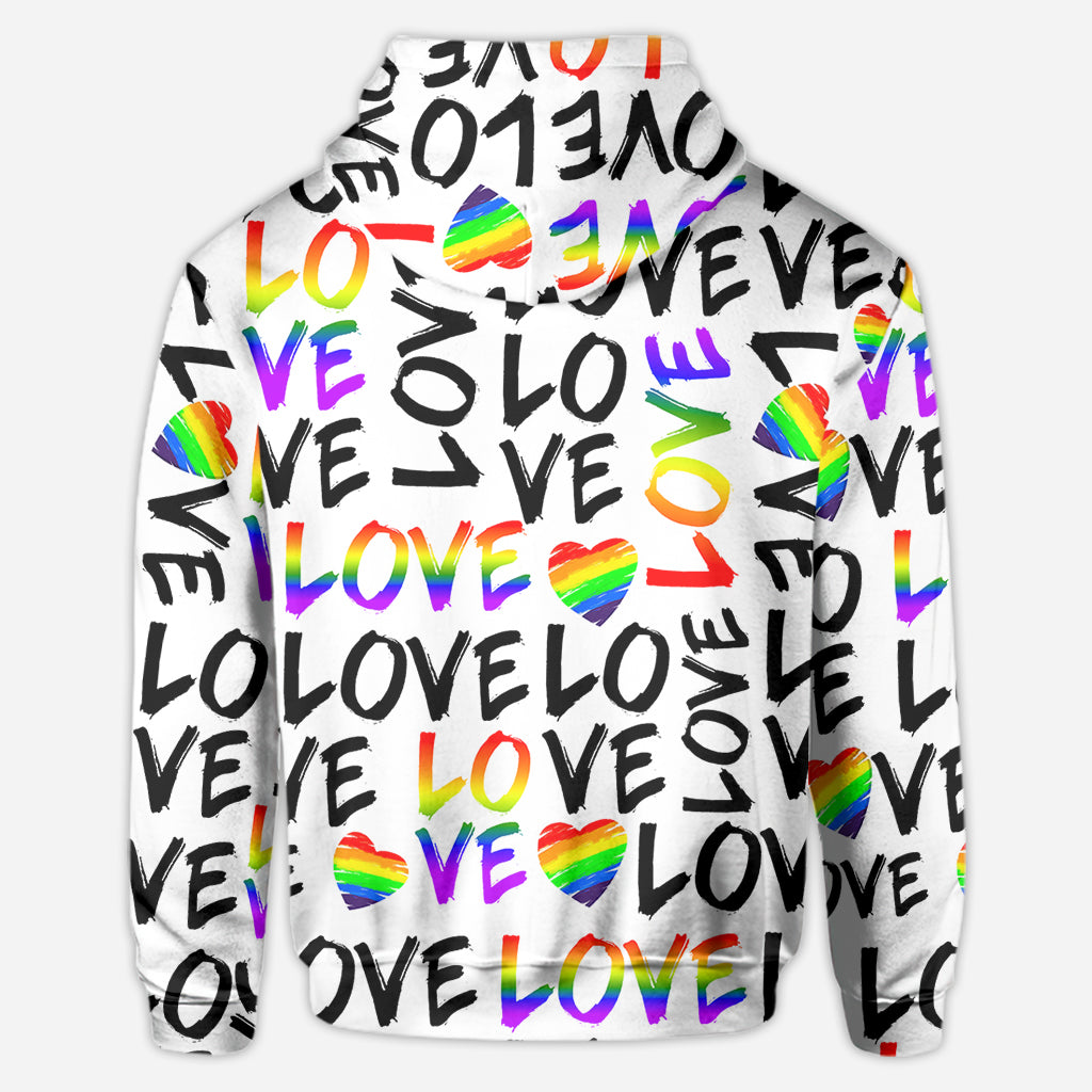 Love is Love - Personalized LGBT Support All Over Shirt