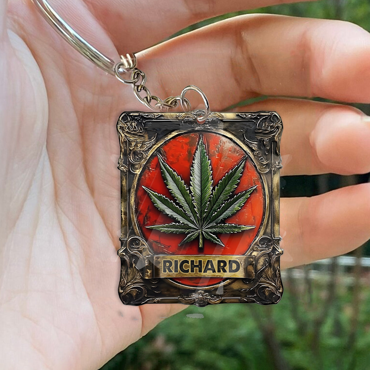Beautiful Canabis - Personalized Weed Keychain
