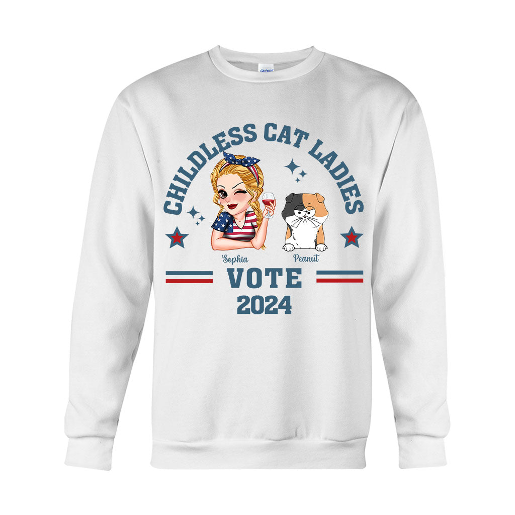 Childless Cat Ladies - Personalized Cat T-shirt And Hoodie