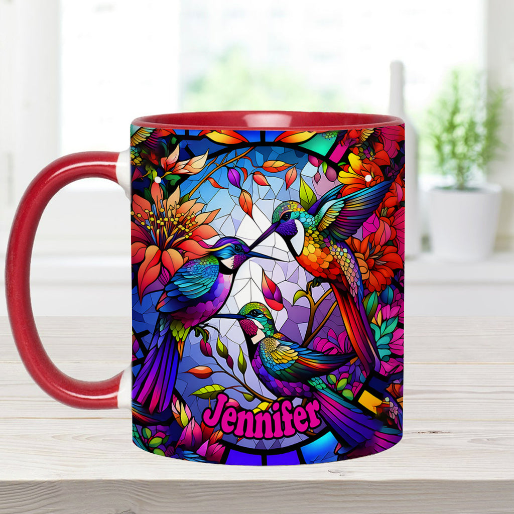 Love Hummingbirds - Personalized Hummingbird Accent Mug