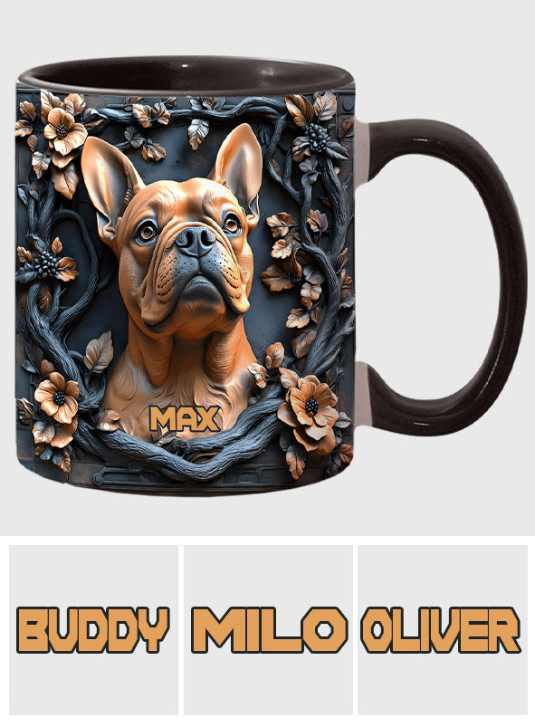 Mug personnalisé avec motif chien « Lovely Frenchie »