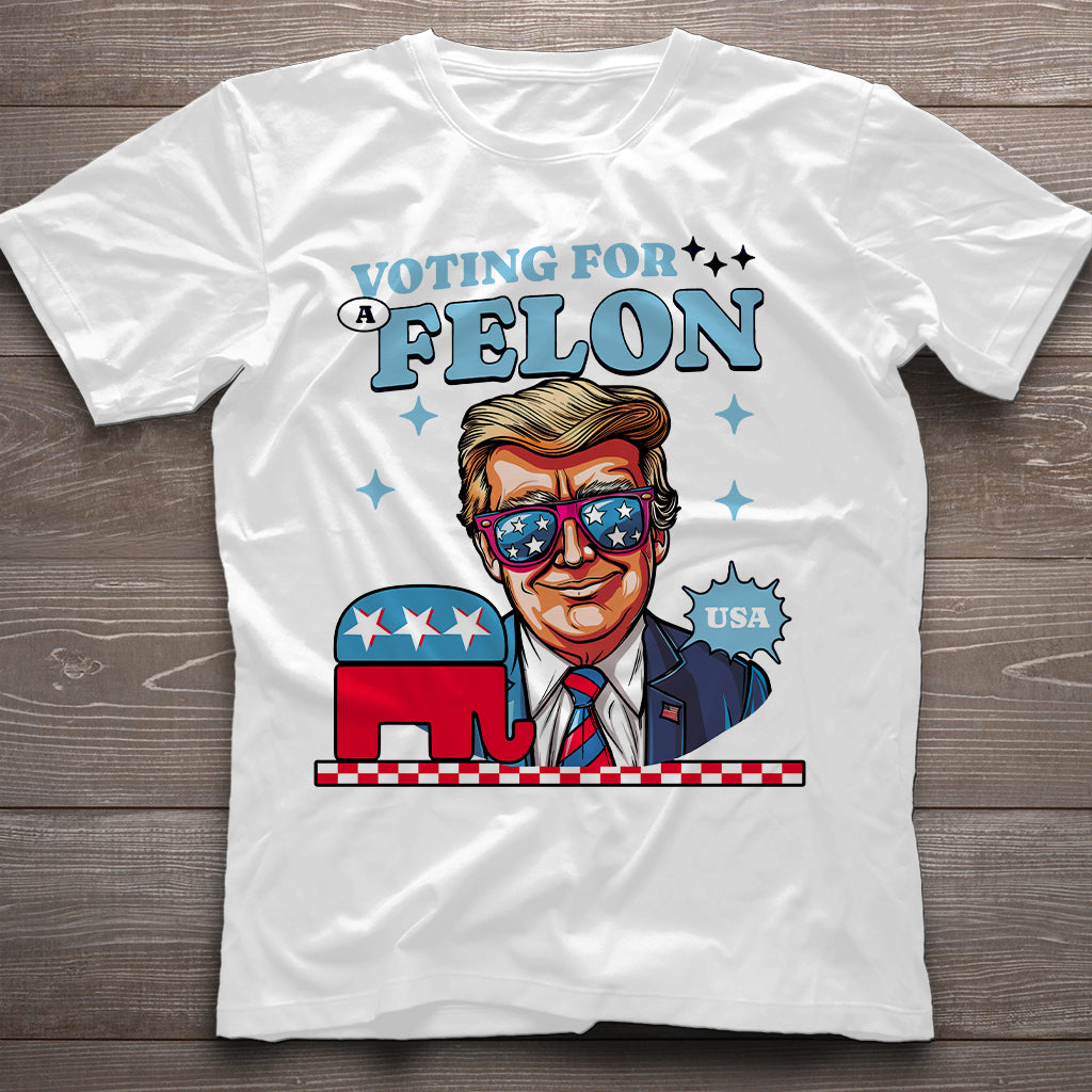 „Wähle einen verurteilten Republikaner“-T-Shirt, Trump-Shirt, Wahl-Shirt 2024, „Unterstütze Trump“-Shirt, „Wähle einen verurteilten Republikaner“-T-Shirt